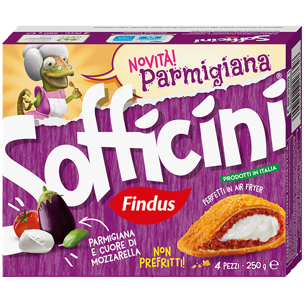 packshot sofficini parmigiana findus