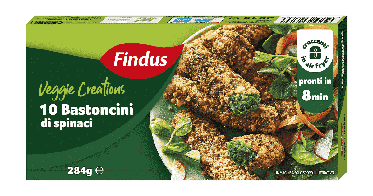 bastoncini vegetali di spinaci Findus 
