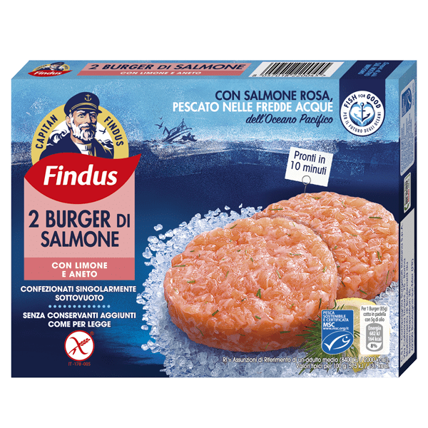 burger di salmone findus