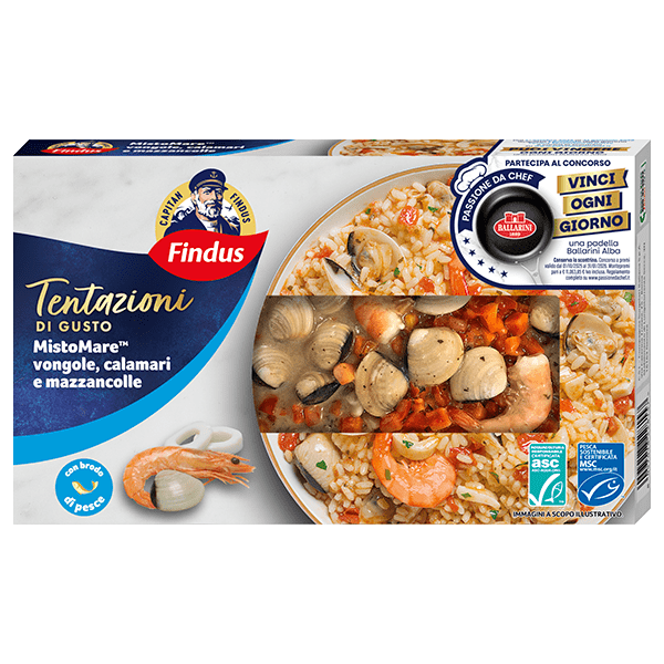 vongole Calamari Mazzancolle passione da chef - concorso tentazioni di gusto Findus