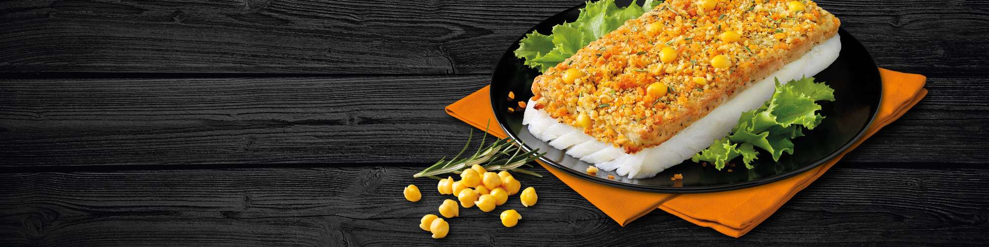 I Gratinati FIndus High Pro merluzzo con ceci e rosmarino