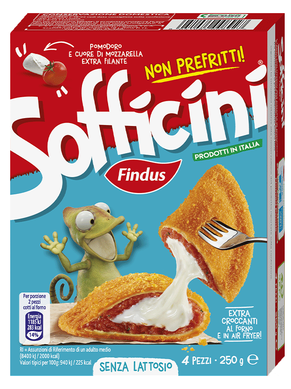 Sofficini pomodoro e mozzarella senza lattosio