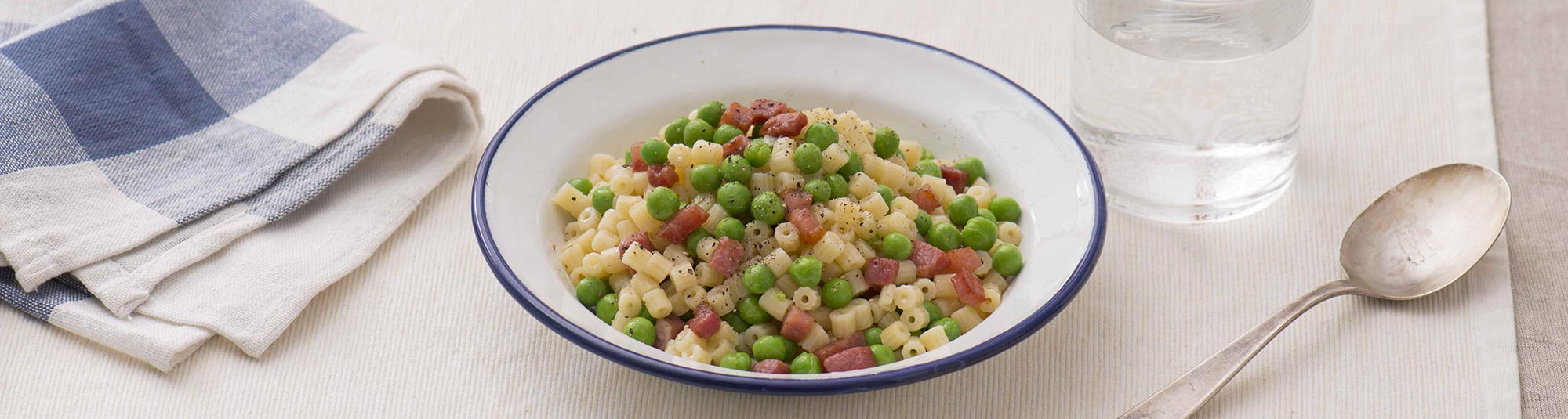 Ricetta Pasta e Piselli Tradizionale - Ricette Findus							