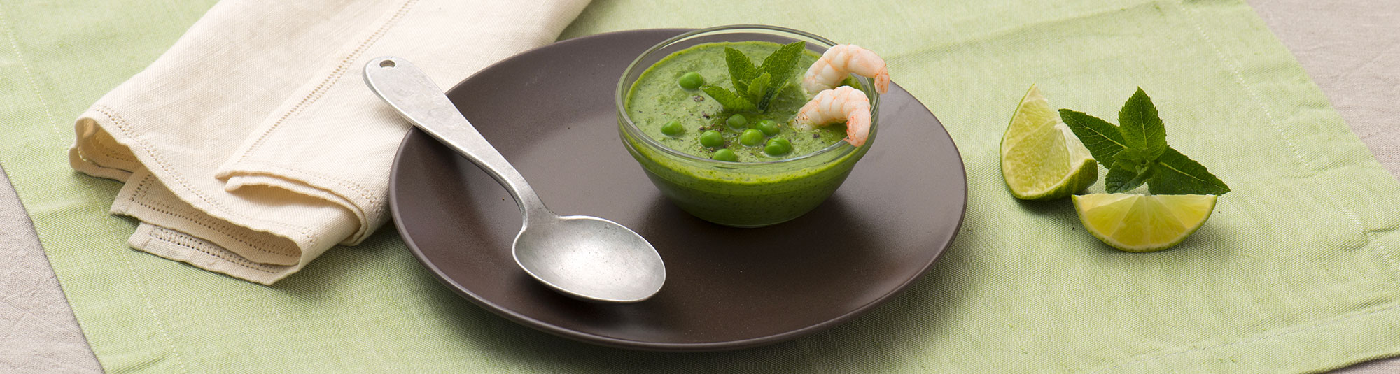 Ricetta Mazzancolle con crema di rucola e pisellini - Ricette Findus