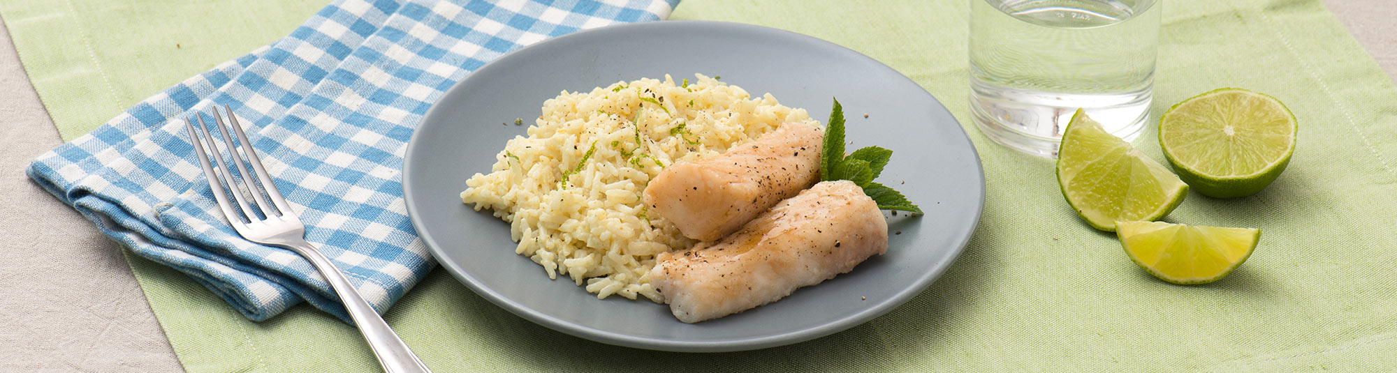 Ricetta Nasello su crema di Lime e Cocco con Riso basmati - Ricette Findus