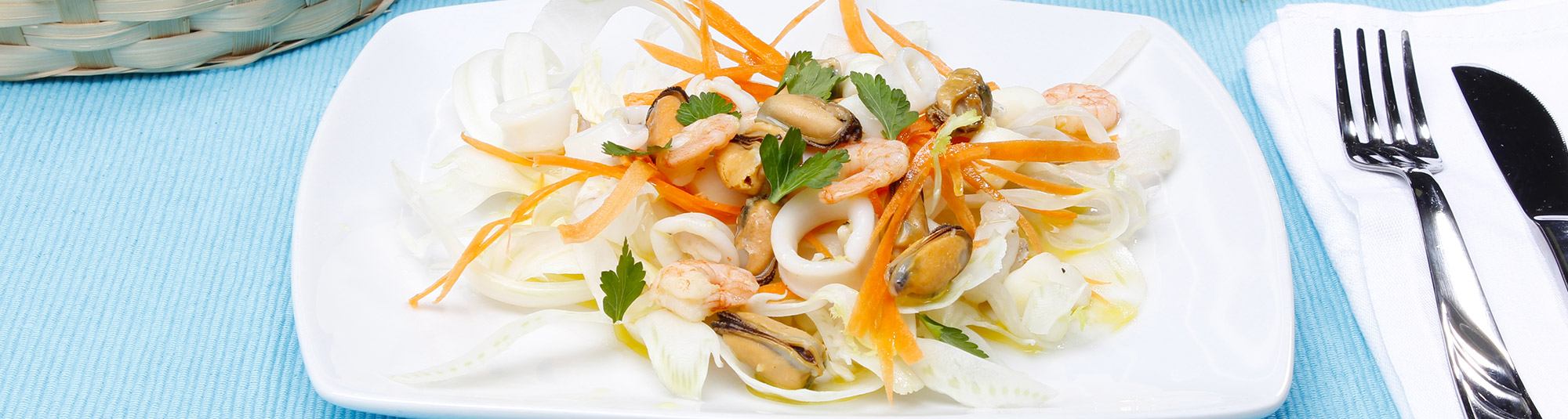 Ricetta Insalata tiepida di mare in salsa all'arancio e zenzero - Ricette Findus