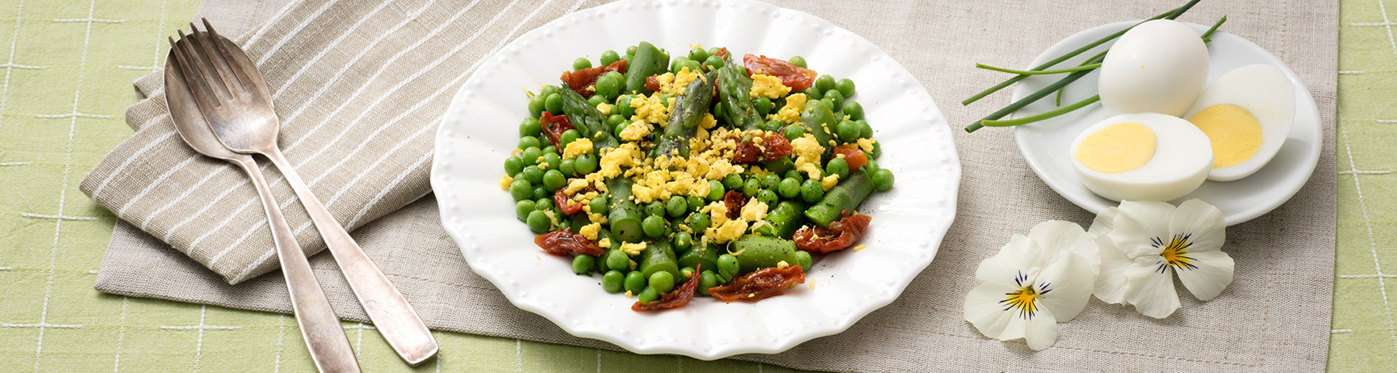 Ricetta Insalata di Piselli e Asparagi mimosa - Ricette Findus