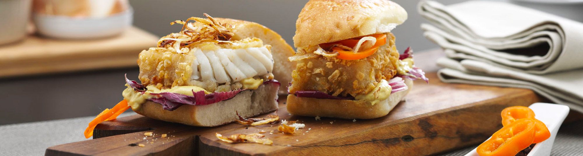 Fish & Chips Burger con habanero - Ricette Findus