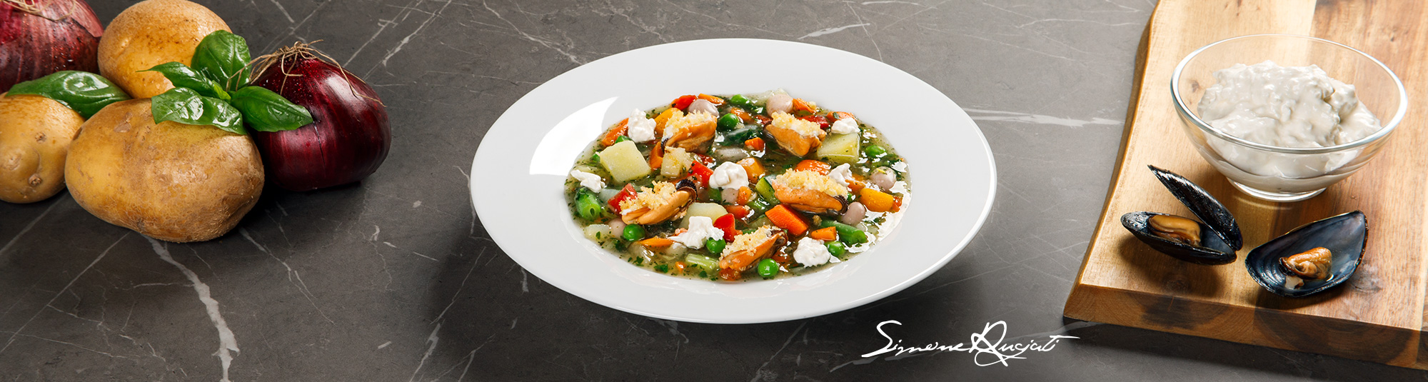 Ricetta Minestrone con Burrata e Cozze - Ricette Findus