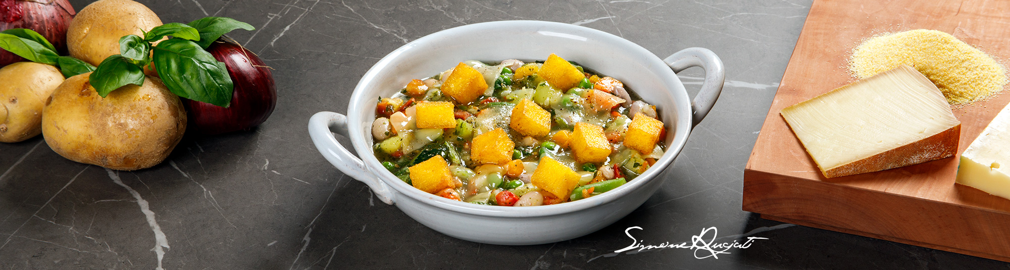 Ricetta Minestrone con polenta e fontina - Ricette Findus