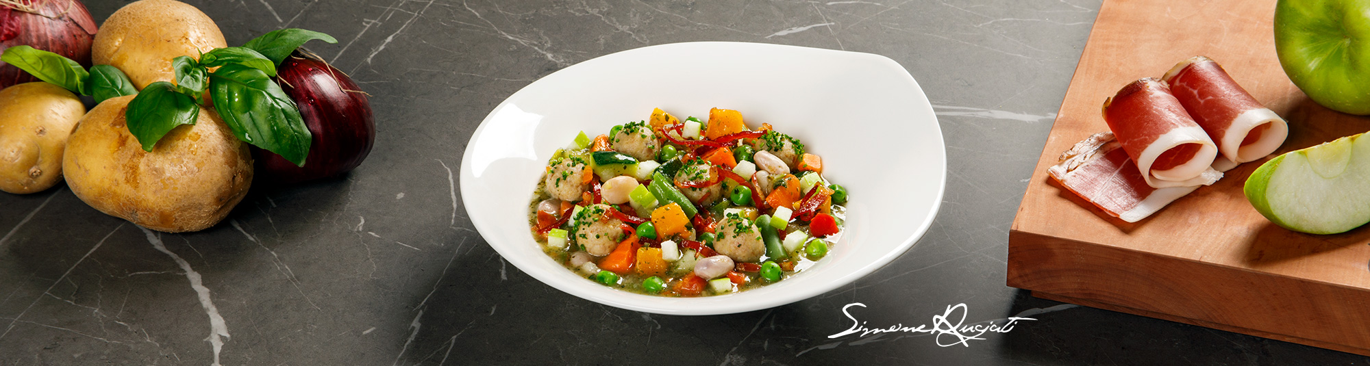 Minestrone Trentino con mela e speck - Ricette Findus