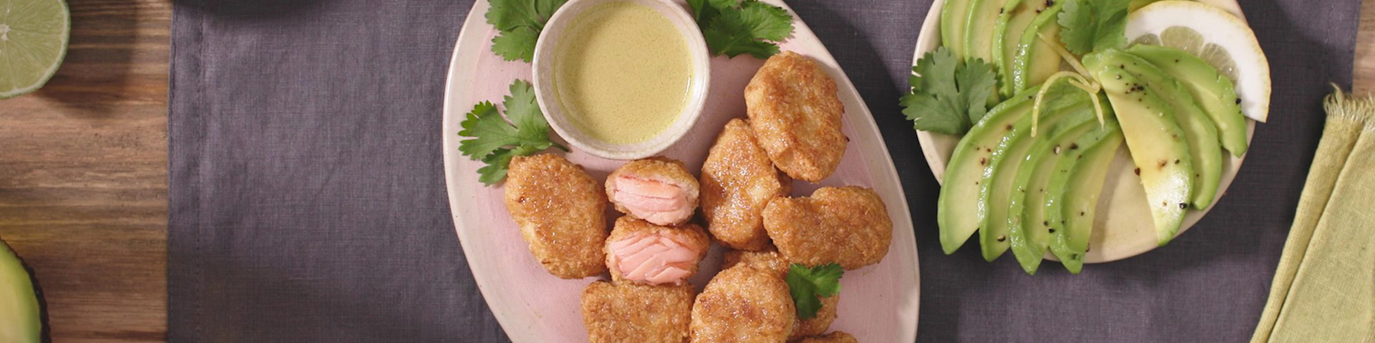 Nuggets di Salmone con avocado, coriandolo e lime – Ricetta Findus