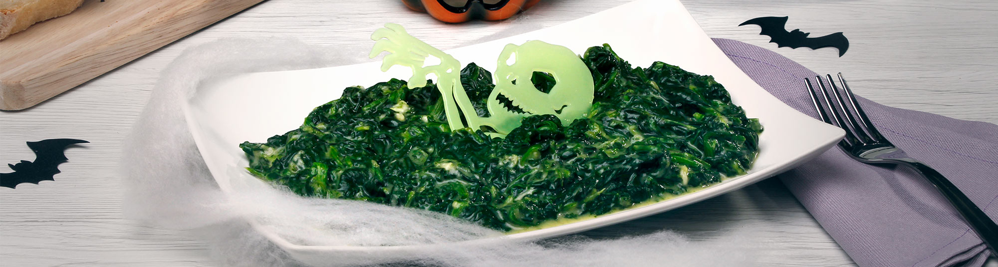 Spinaci Filanti con Prosciutto Cotto 