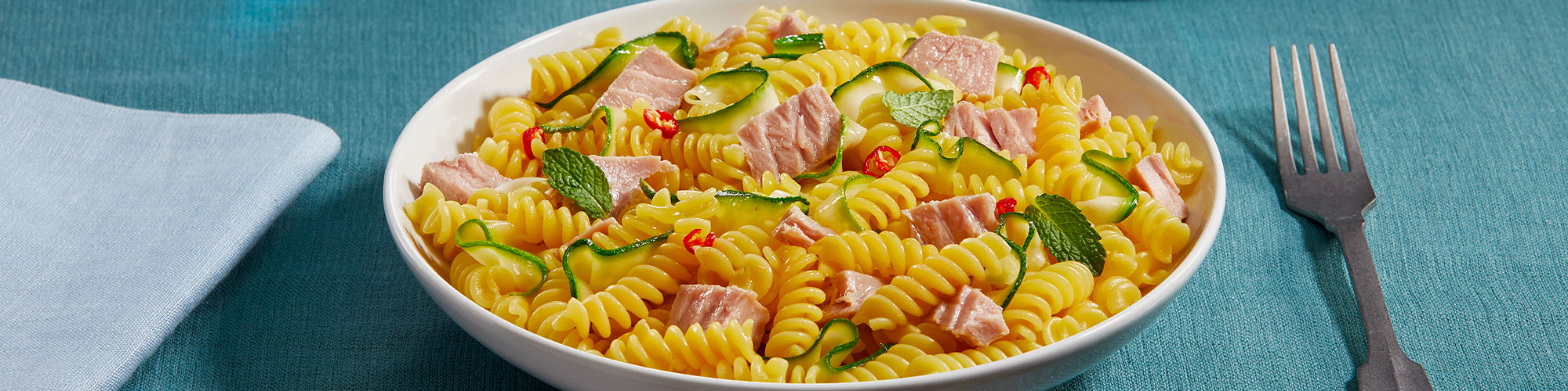 Fusilli con Tonno e Zucchine