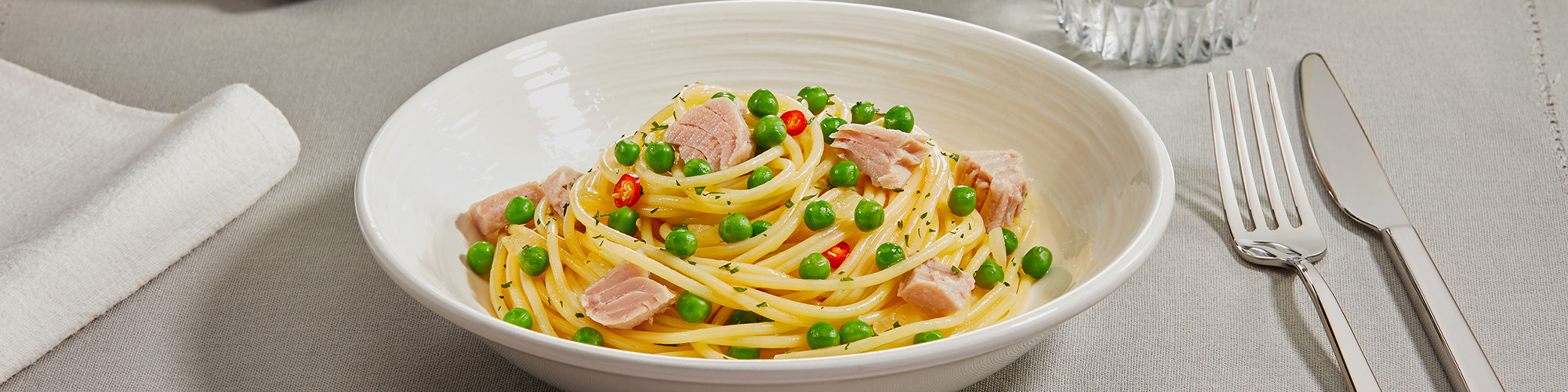 Spaghetti Tonno e Piselli