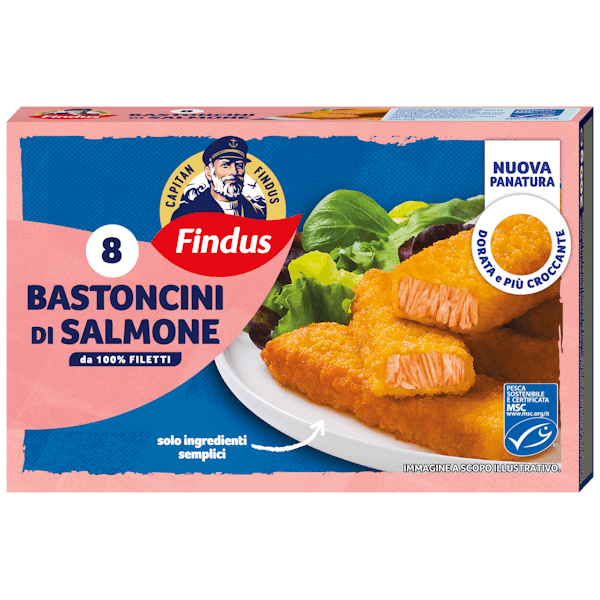 Bastoncini di salmone Capitan Findus