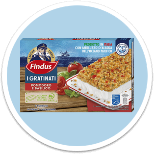 Merluzzo gratinato con pomodoro e basilico