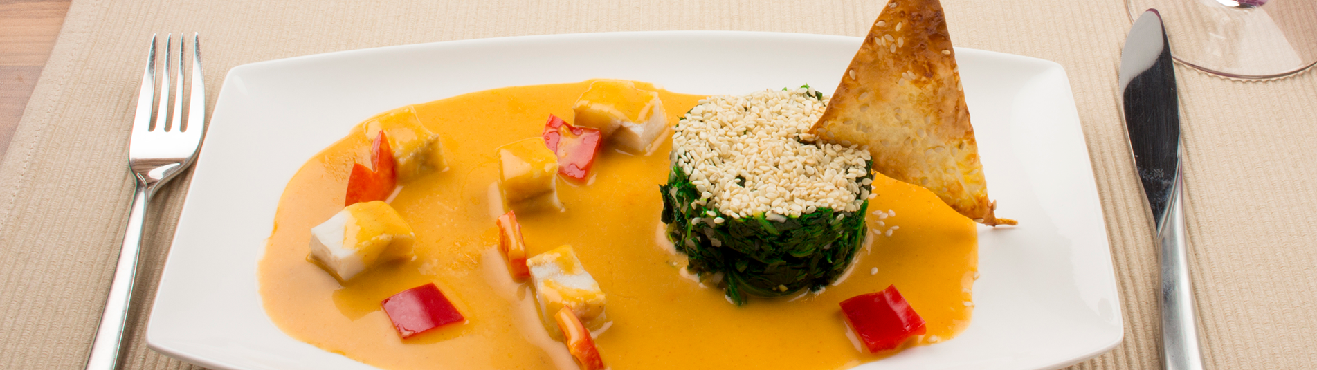 Iglo Fischcurry mit Sesamspinat
