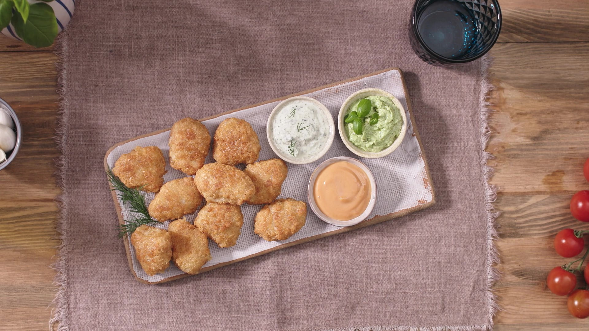 Nuggets di Merluzzo con salse colorate – Ricetta Findus