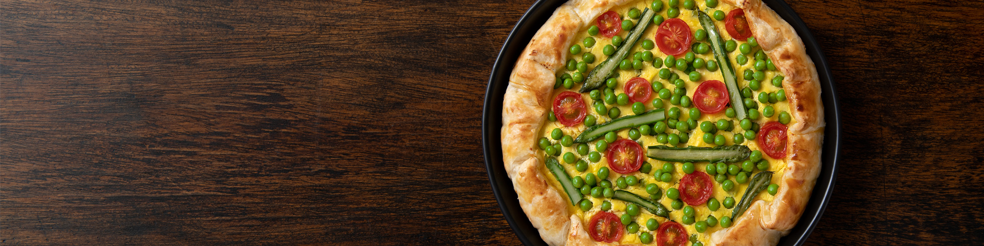 Torta salata piselli, asparagi e pomodorini – ricetta